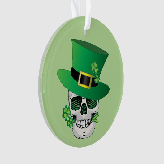 Irish Leprechaun Skull Ornament (voorkant)
