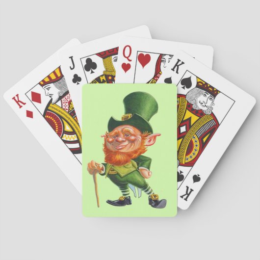 IRISH LEPRECHAUN-speelkaarten Pokerkaarten (Achterkant)