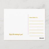 Irish Leprechaun, St Patrick's Day Briefkaart (Achterkant)