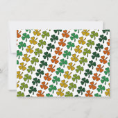 Irish Leprechaun, St Patrick's Day Detail Kaart (Achterkant)