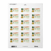 Irish Leprechaun, St Patrick's Day Etiket (Full Sheet)