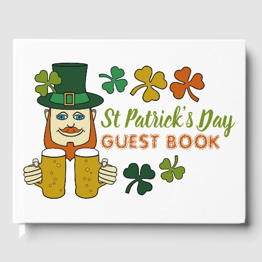 Irish Leprechaun, St Patrick's Day Gastenboek (Voorkant)