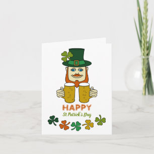 Irish Leprechaun, St Patrick's Day Kaart