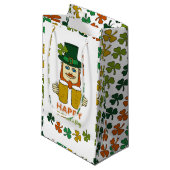 Irish Leprechaun, St Patrick's Day Klein Cadeauzakje (Voorkant Gekanteld)