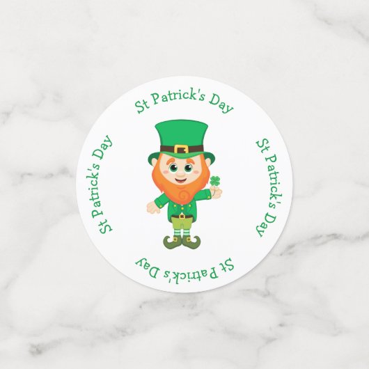 Irish Leprechaun St Patrick's Day Party Confetti (Kleine voorkant)