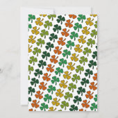 Irish Leprechaun, St Patrick's Day Party Kaart (Achterkant)