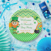 Irish Leprechaun St Patrick's Day Party Papieren Bordje (Feest)