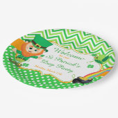 Irish Leprechaun St Patrick's Day Party Papieren Bordje (Gekanteld)