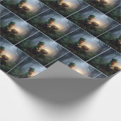 Irish Leprechaun with a Pot of Gold Cadeaupapier (Hoek)