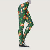 Irish Leprechauns Beer Pattern St Patrick's Day Leggings (Rechts)