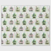 Irish Leprechauns en Shamrocks Cadeaupapier (Vlak)