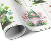 Irish Leprechauns en Shamrocks Cadeaupapier (Rol Hoek)