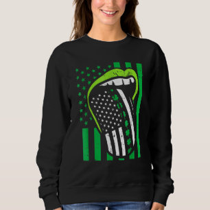 Irish Lips Tongue ons vlag St Patriot Day Patriot Trui