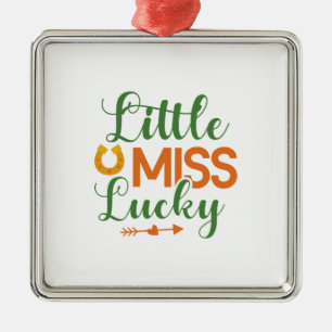 Irish Little Miss Lucky Metalen Ornament