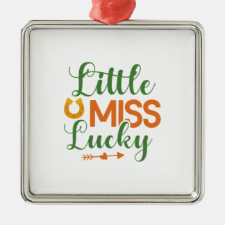 Irish Little Miss Lucky Metalen Ornament