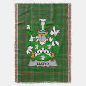 Irish Lloyd Coat of Arms Family Crest Ireland Deken (Voorkant Verticaal)