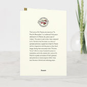 Irish Lorica of St. Patrick Prayer Kaart (Achterkant)