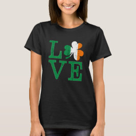 Irish Love Distress Tricolor Shamrock St. Paddy's T-shirt