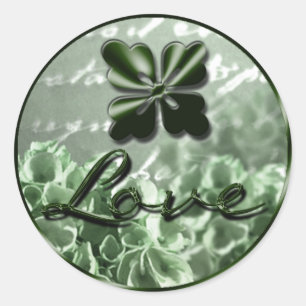 Irish Love Envelope Seal Ronde Sticker