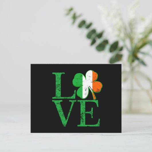 Irish Love for St Patricks Briefkaart (Staand voorkant)