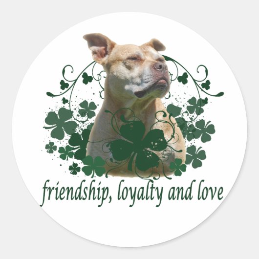 Irish Love Ronde Sticker (Voorkant)
