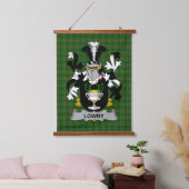 Irish Lowry or Lavery Coat of Arms Family Crest Hangend Wandkleed (Slaapkamer)
