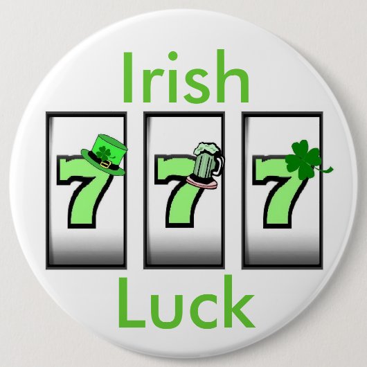 Irish Luck 777 Button (Voorkant)