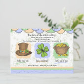 Irish Luck Invitation Kaart (Staand voorkant)