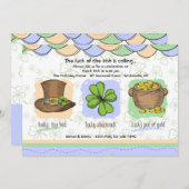 Irish Luck Invitation Kaart (Voorkant / Achterkant)