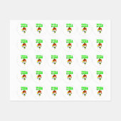 Irish Luck leprechaun 17 Day Saint March Patricks Labels (Vel)