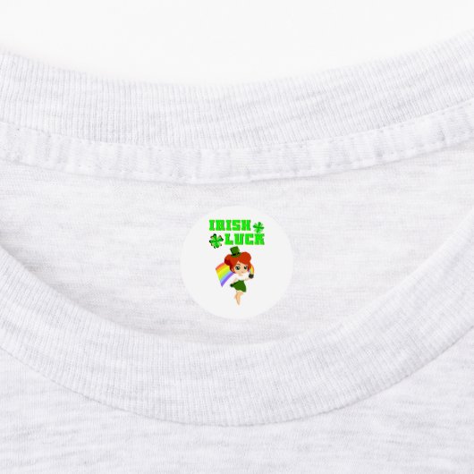 Irish Luck leprechaun 17 Day Saint March Patricks Labels (Aangebracht)