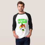 Irish Luck leprechaun 17 Day Saint March Patricks T-shirt (Voorkant volledig)