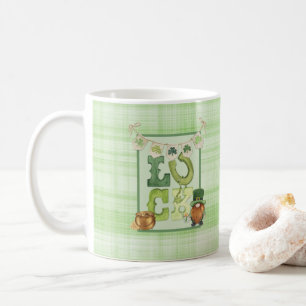 Irish Luck St Patrick's Day Gnome Shamrock Green Koffiemok