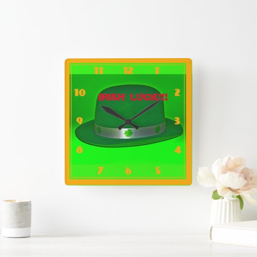 Irish Luck Wall klok (Huis)