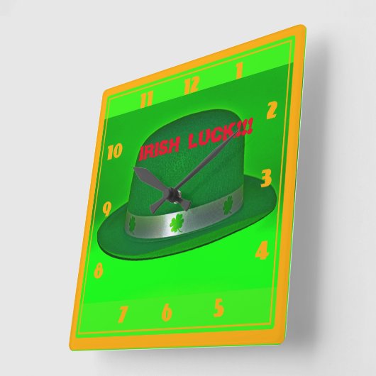 Irish Luck Wall klok (Hoek)
