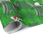 Irish Luck Wrapping Paper Lucky Charm Paper Cadeaupapier (Rol Hoek)