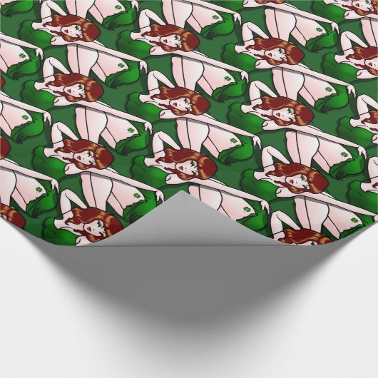 Irish Luck Wrapping Paper Lucky Charm Paper Cadeaupapier (Hoek)