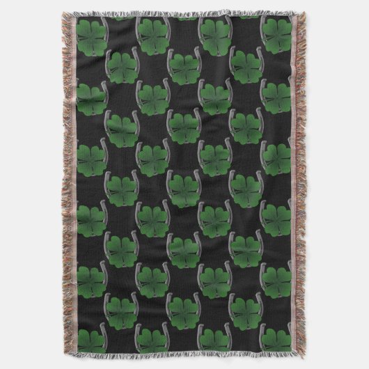 Irish Lucky Blanket Lucky Throw Blanket Deken (Voorkant Verticaal)