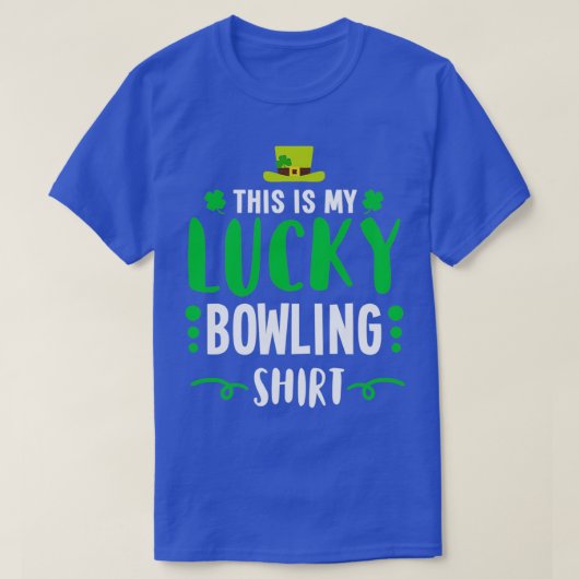 Irish Lucky Bowling St Patricks Day T T-shirt (Design voorkant)