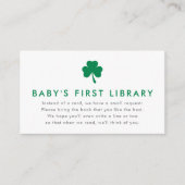 Irish Lucky Charm Books for Baby's First Library Informatiekaartje (Voorkant)