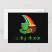 Irish Lucky Charm Rainbow Briefkaart (Voorkant / Achterkant)