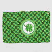 Irish Lucky Clover Golfhanddoek (Horizontaal)