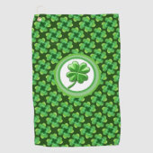 Irish Lucky Clover Golfhanddoek (Voorkant)