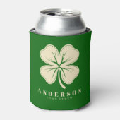 Irish Lucky Four Leaf Clover met de naam Green Blikjeskoeler (Blikje Voorkant)