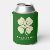 Irish Lucky Four Leaf Clover met de naam Green Blikjeskoeler (Blikje Achterkant)