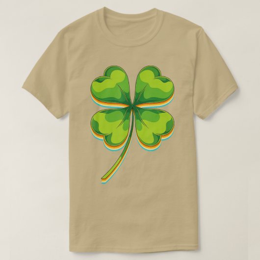 Irish Lucky Four Leaf Saint Patricks Day Clover Sh T-shirt (Design voorkant)