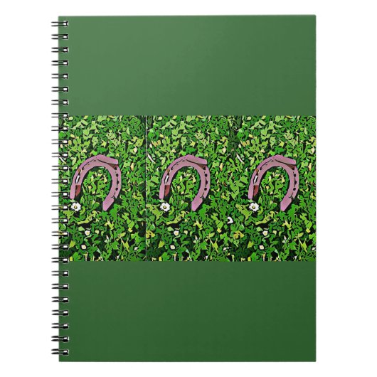 Irish Lucky Hoefijzer Notitieboek (Voorkant)