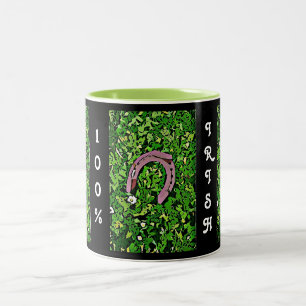 Irish Lucky Hoefijzer Tweekleurige Koffiemok