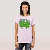 Irish Lucky Pair Naughty Women's T-shirt (Voorkant volledig)