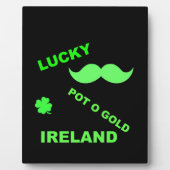 Irish Lucky Pot o Gold Quottes Fotoplaat (Voorkant)